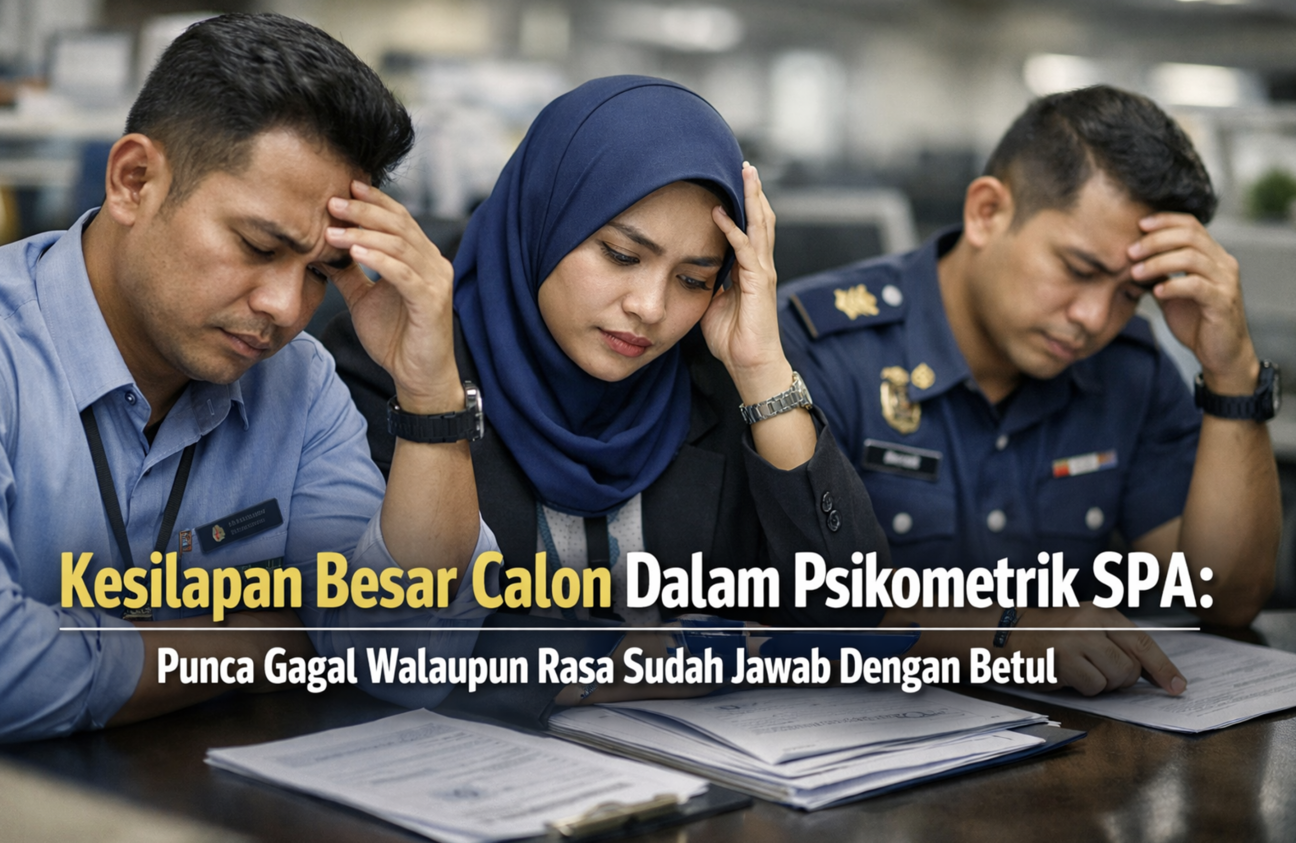 Kesilapan Besar Calon Dalam Psikometrik SPA: Punca Gagal Walaupun Rasa Sudah Jawab Dengan Betul