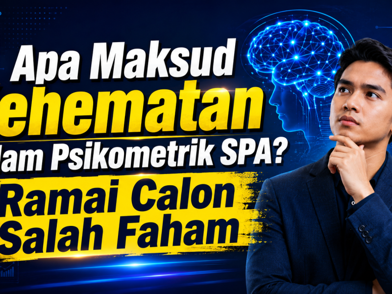 Apa Maksud Kehematan Dalam Psikometrik SPA? Ramai Calon Salah Faham