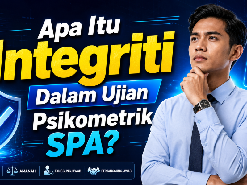 Apa Itu Integriti Dalam Ujian Psikometrik SPA? Ramai Calon Jawab Terlalu “Baik” Tapi Gagal Konsisten