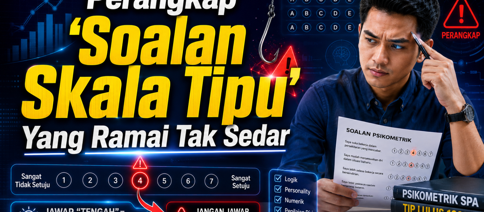 Soalan Psikometrik SPA Yang Selalu Gagalkan Calon: Perangkap ‘Soalan Skala Tipu’ Yang Ramai Tak Sedar