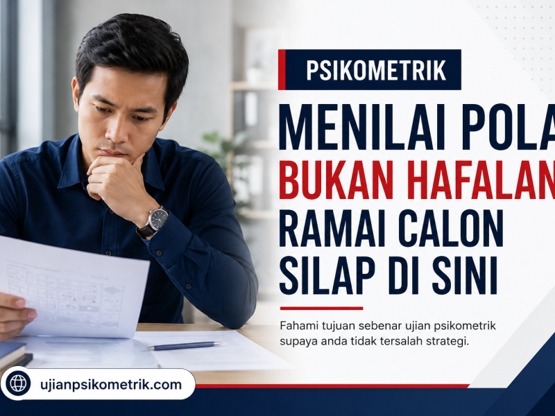 Psikometrik Menilai Pola, Bukan Hafalan: Ramai Calon Silap Di Sini