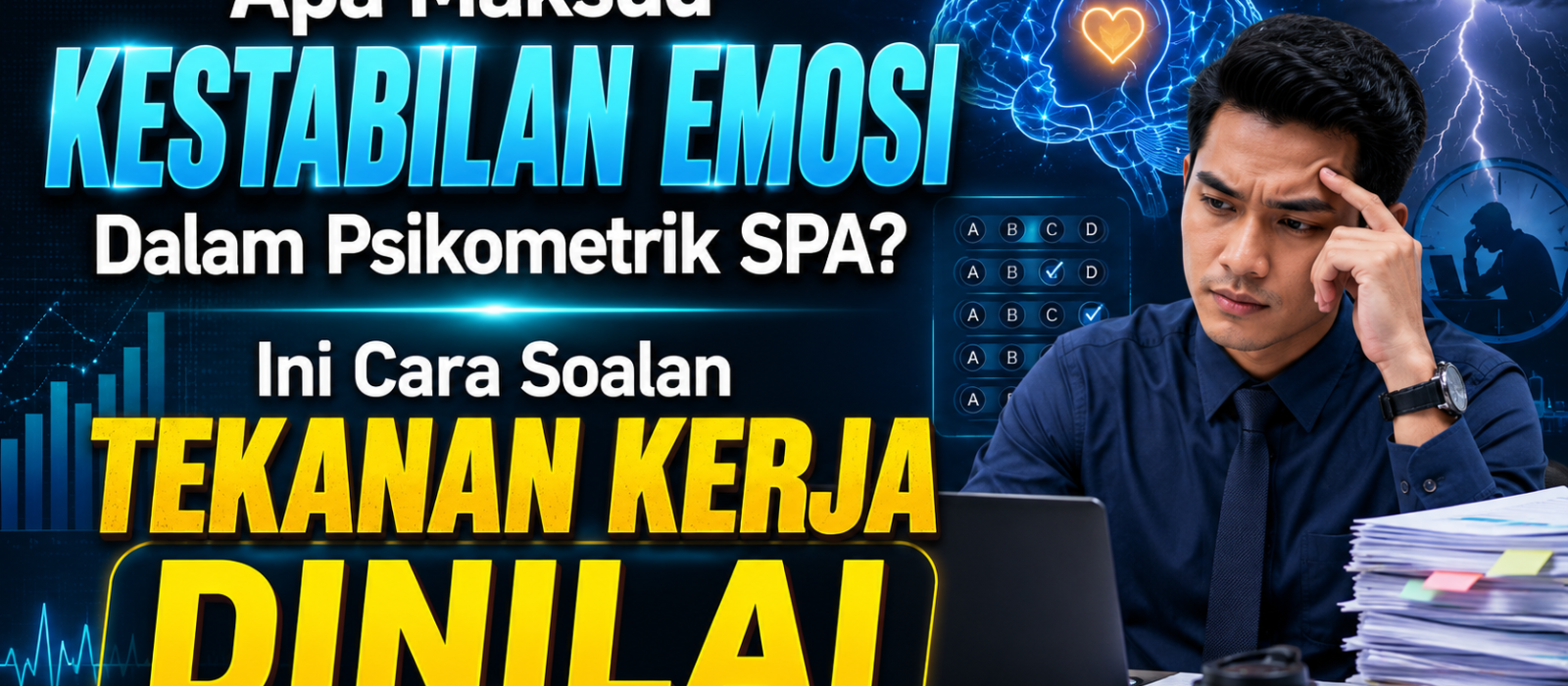 Apa Maksud Kestabilan Emosi Dalam Psikometrik SPA? Ini Cara Soalan Tekanan Kerja Dinilai