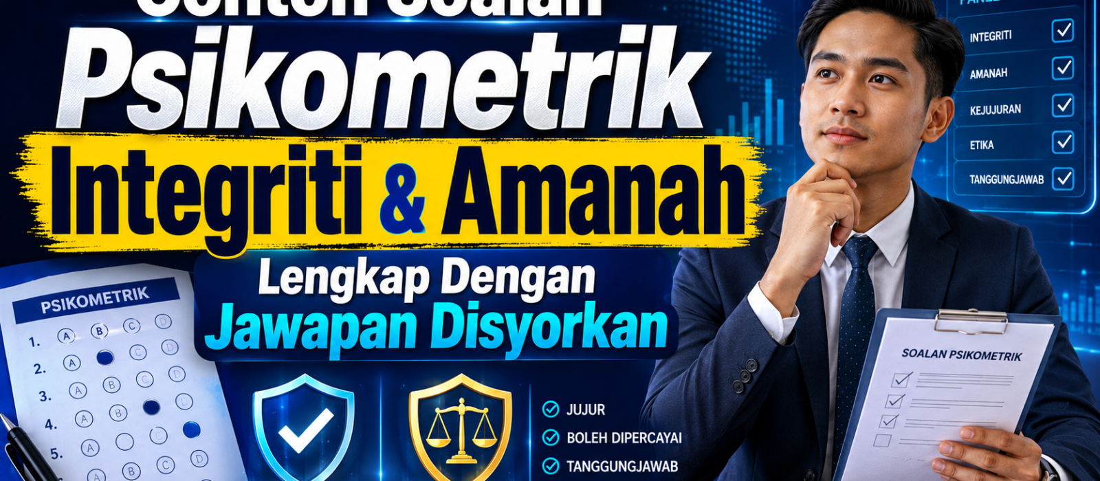 Contoh Soalan Psikometrik Integriti & Amanah Lengkap Dengan Jawapan Disyorkan