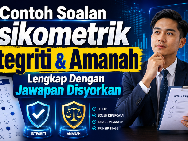 Contoh Soalan Psikometrik Integriti & Amanah Lengkap Dengan Jawapan Disyorkan