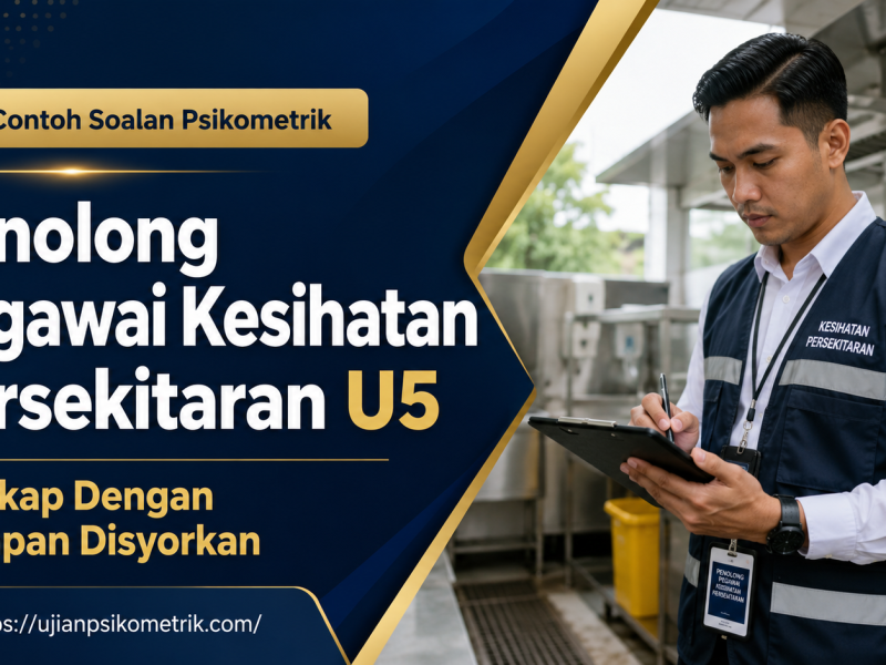 Contoh Soalan Psikometrik Penolong Pegawai Kesihatan Persekitaran U5 Lengkap Dengan Jawapan Disyorkan