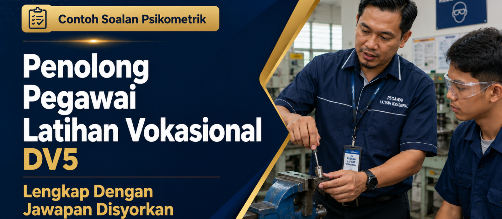 Contoh Soalan Psikometrik Penolong Pegawai Latihan Vokasional DV5 Lengkap Dengan Jawapan Disyorkan