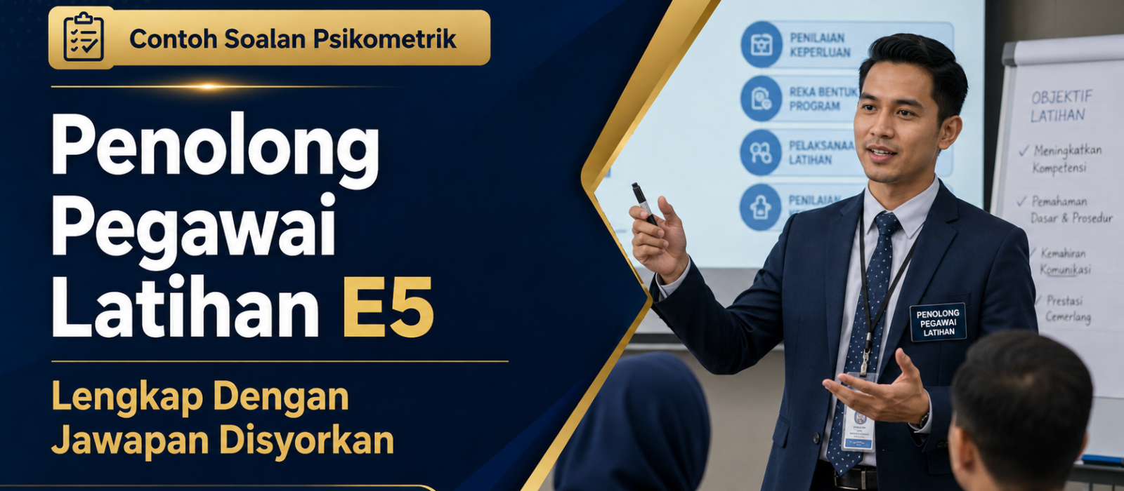 Contoh Soalan Psikometrik Penolong Pegawai Latihan E5 Lengkap Dengan Jawapan Disyorkan