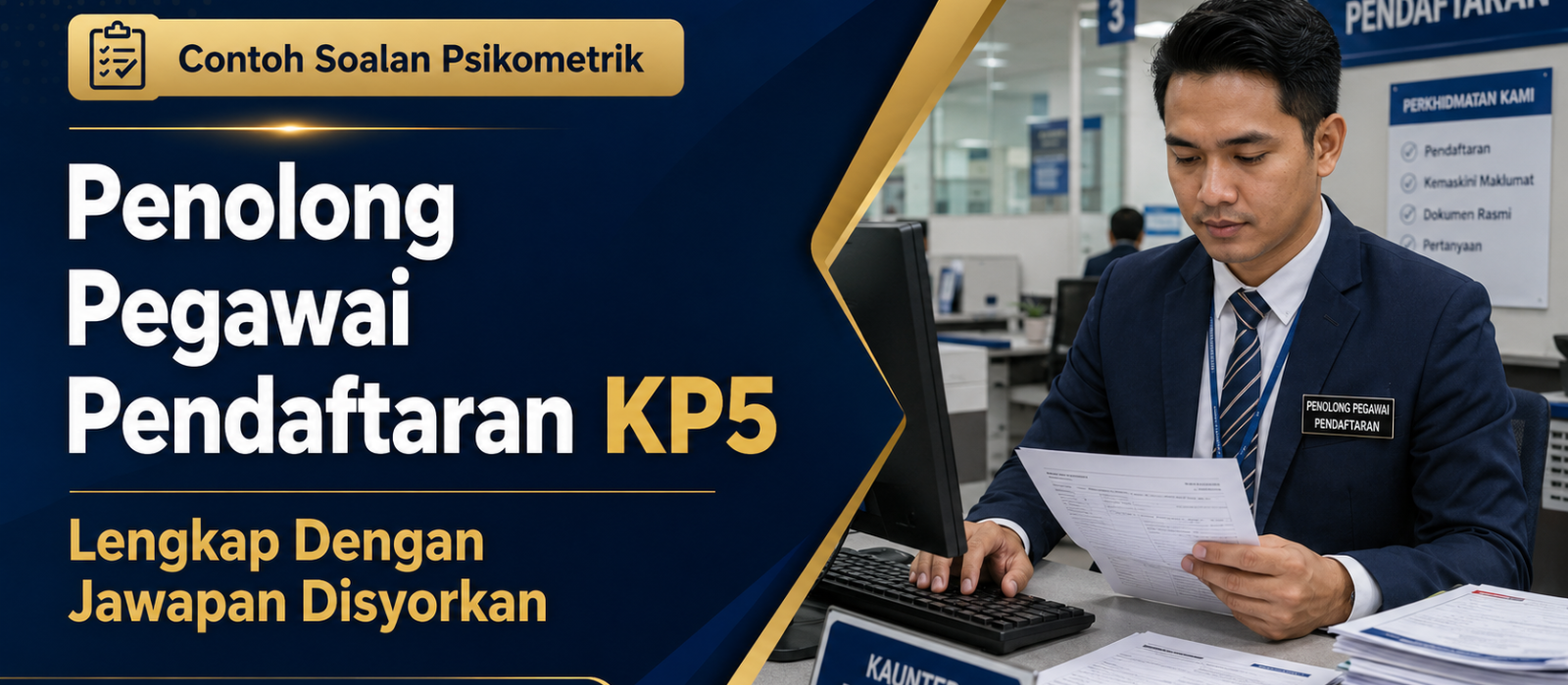 Contoh Soalan Psikometrik Penolong Pegawai Pendaftaran KP5 Lengkap Dengan Jawapan Disyorkan