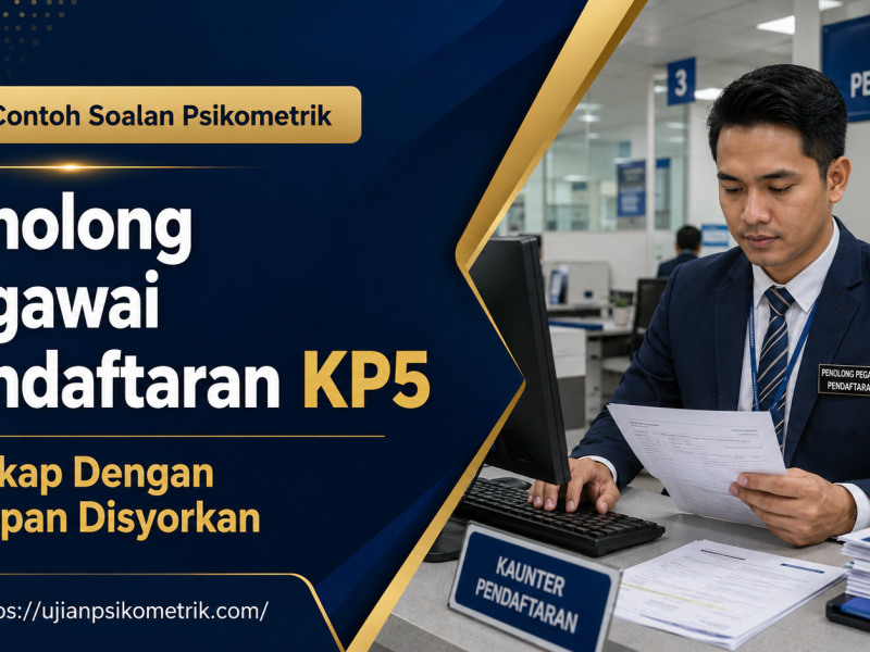 Contoh Soalan Psikometrik Penolong Pegawai Pendaftaran KP5 Lengkap Dengan Jawapan Disyorkan