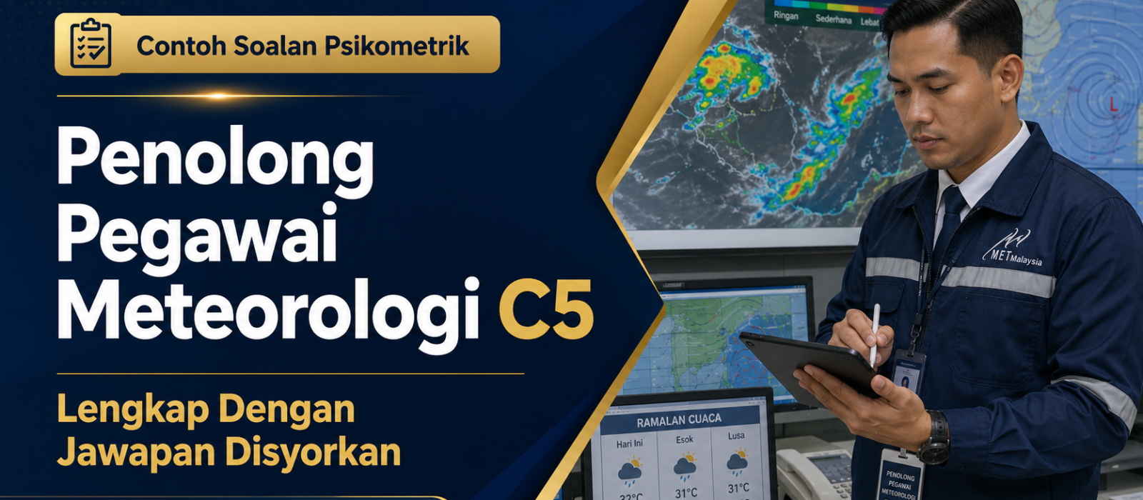 Contoh Soalan Psikometrik Penolong Pegawai Meteorologi C5 Lengkap Dengan Jawapan Disyorkan