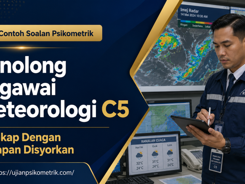 Contoh Soalan Psikometrik Penolong Pegawai Meteorologi C5 Lengkap Dengan Jawapan Disyorkan