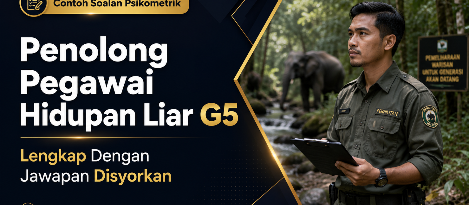 Contoh Soalan Psikometrik Penolong Pegawai Hidupan Liar G5 Lengkap Dengan Jawapan Disyorkan