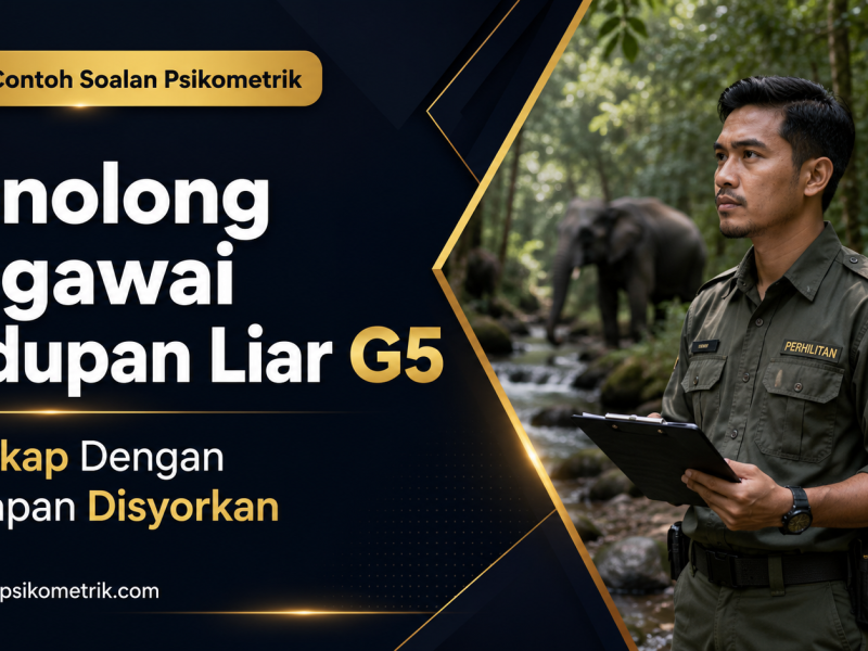Contoh Soalan Psikometrik Penolong Pegawai Hidupan Liar G5 Lengkap Dengan Jawapan Disyorkan