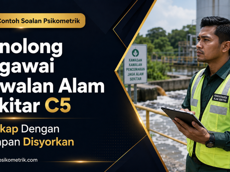 Contoh Soalan Psikometrik Penolong Pegawai Kawalan Alam Sekitar C5 Lengkap Dengan Jawapan Disyorkan