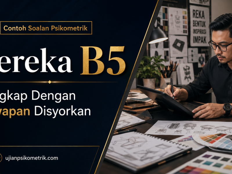 Contoh Soalan Psikometrik Pereka B5 Lengkap Dengan Jawapan Disyorkan