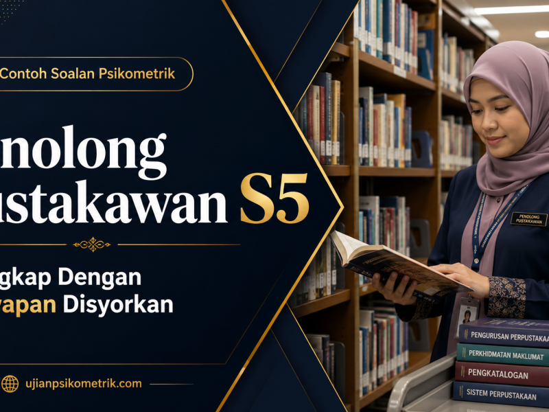 Contoh Soalan Psikometrik Penolong Pustakawan S5 Lengkap Dengan Jawapan Disyorkan