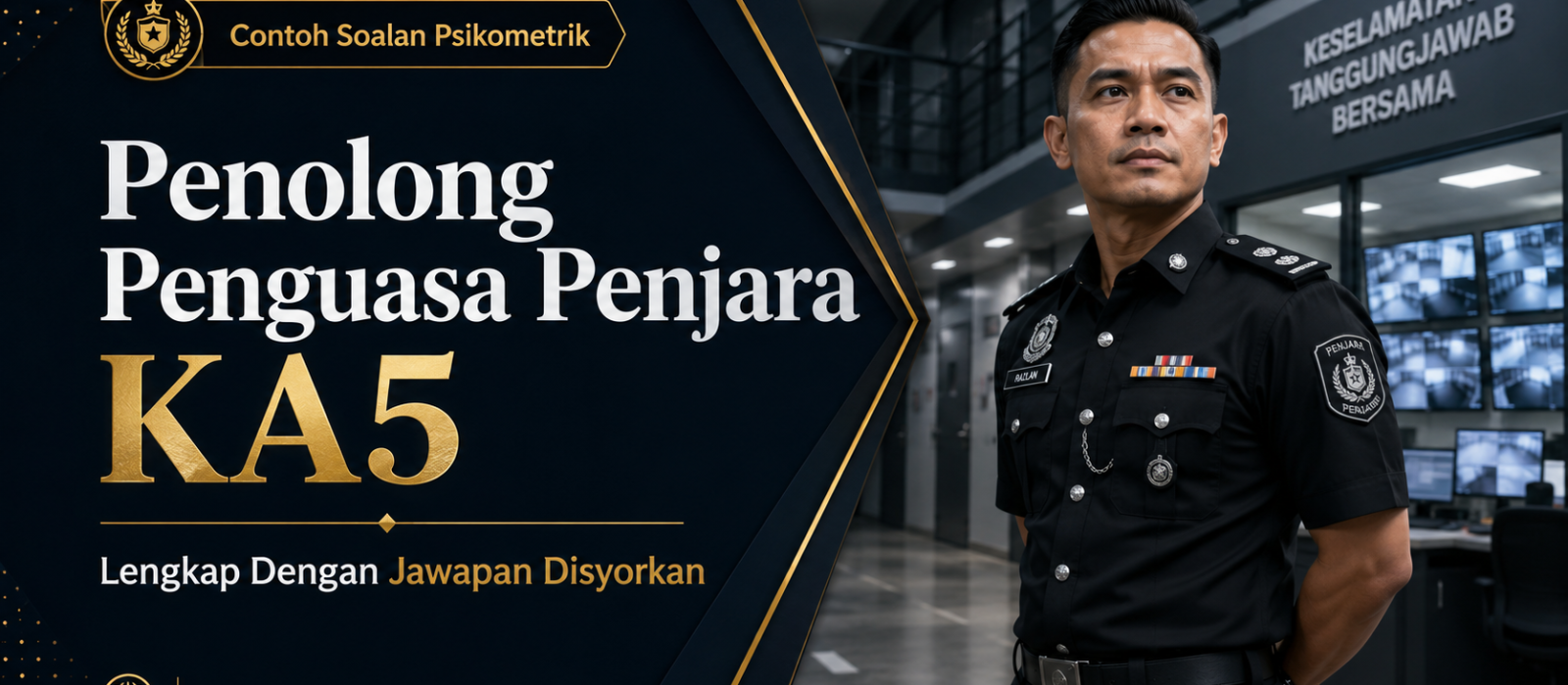 Contoh Soalan Psikometrik Penolong Penguasa Penjara KA5 Lengkap Dengan Jawapan Disyorkan