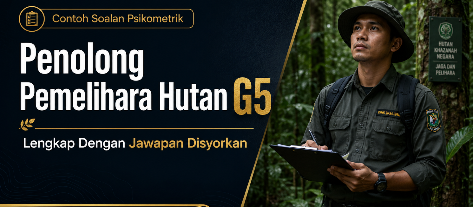 Contoh Soalan Psikometrik Penolong Pemelihara Hutan G5 Lengkap Dengan Jawapan Disyorkan