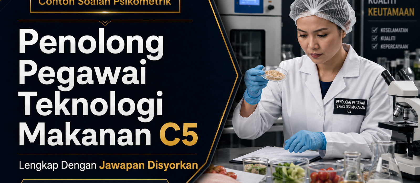 Contoh Soalan Psikometrik Penolong Pegawai Teknologi Makanan C5 Lengkap Dengan Jawapan Disyorkan