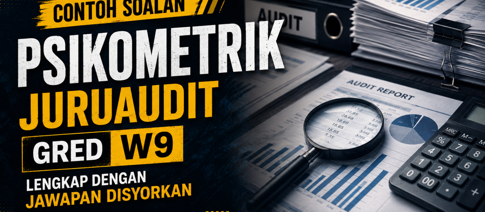 Contoh Soalan Psikometrik Juruaudit Gred W9 Lengkap Dengan Jawapan Disyorkan