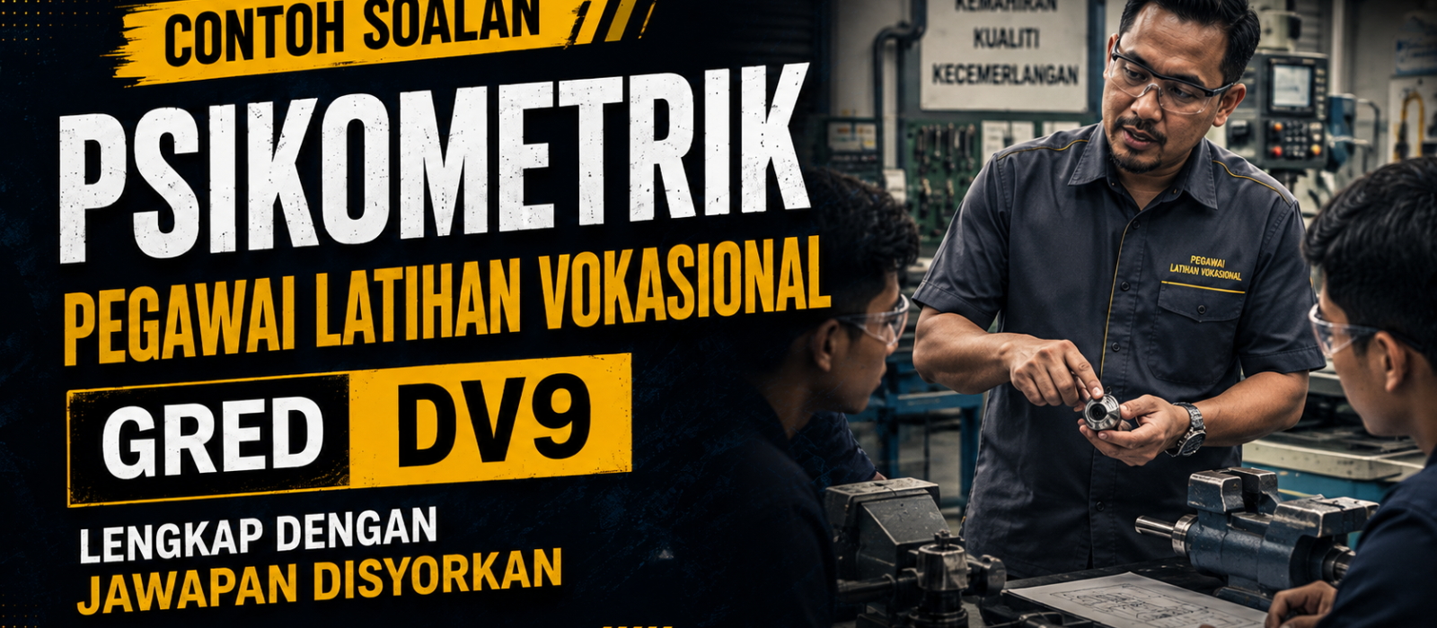 Contoh Soalan Psikometrik Pegawai Latihan Vokasional Gred DV9 Lengkap Dengan Jawapan Disyorkan