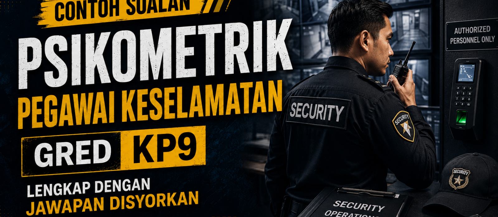 Contoh Soalan Psikometrik Pegawai Keselamatan Gred KP9 Lengkap Dengan Jawapan Disyorkan