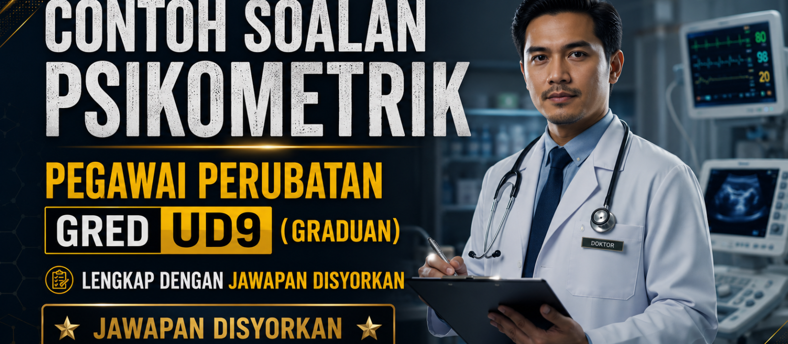 Contoh Soalan Psikometrik Pegawai Perubatan Gred UD9 (Graduan) Lengkap Dengan Jawapan Disyorkan