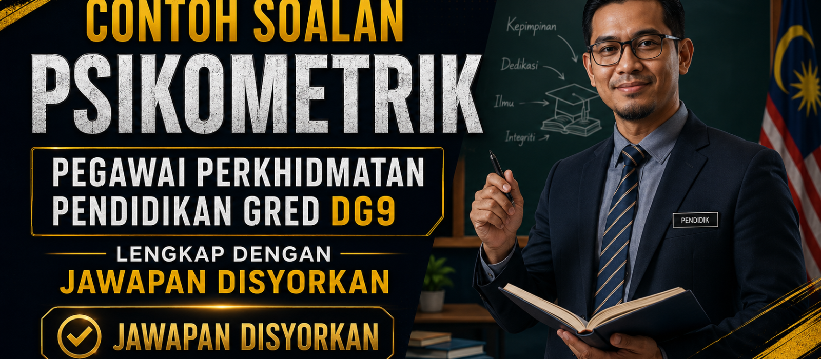 Contoh Soalan Psikometrik Pegawai Perkhidmatan Pendidikan Gred DG9 Lengkap Dengan Jawapan Disyorkan