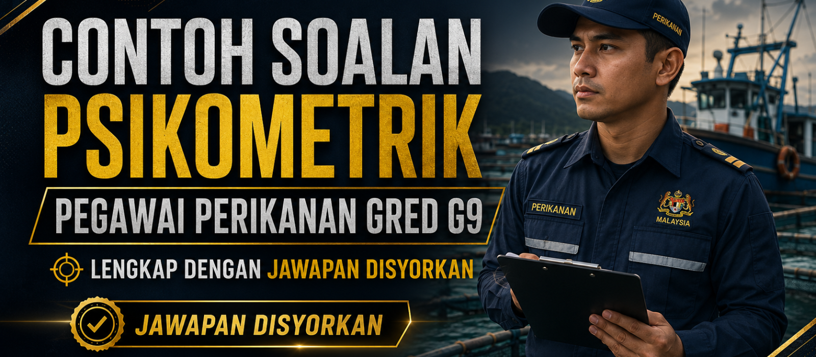 Contoh Soalan Psikometrik Pegawai Perikanan Gred G9 Lengkap Dengan Jawapan Disyorkan
