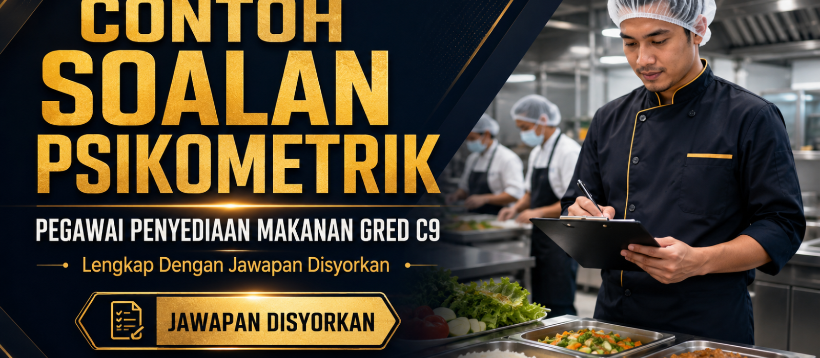 Contoh Soalan Psikometrik Pegawai Penyediaan Makanan Gred C9 Lengkap Dengan Jawapan Disyorkan