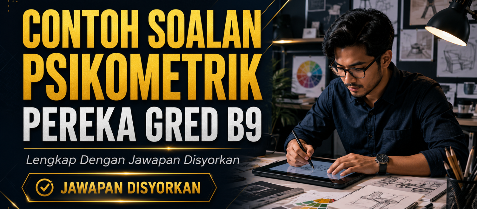 Contoh Soalan Psikometrik Pereka Gred B9 Lengkap Dengan Jawapan Disyorkan