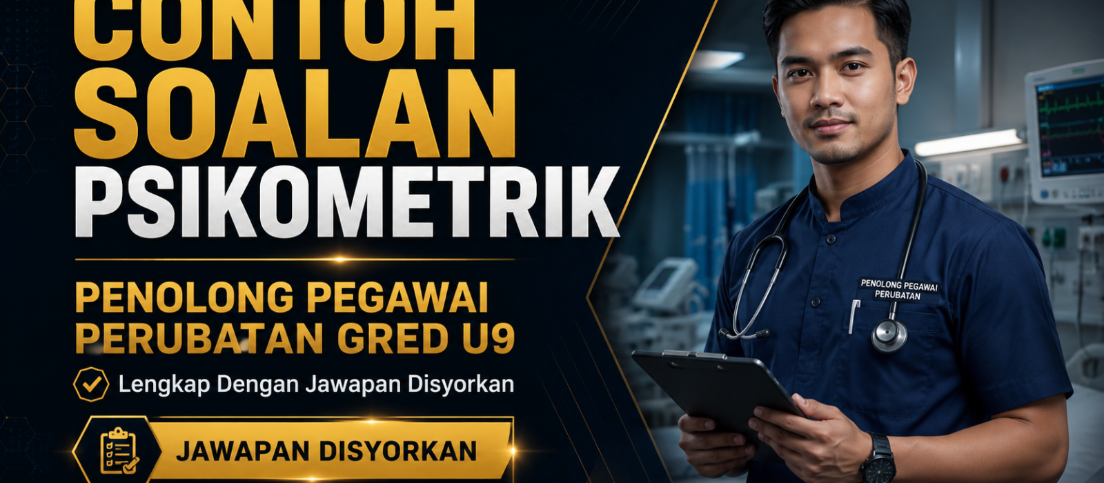 Contoh Soalan Psikometrik Penolong Pegawai Perubatan Gred U9 Lengkap Dengan Jawapan Disyorkan