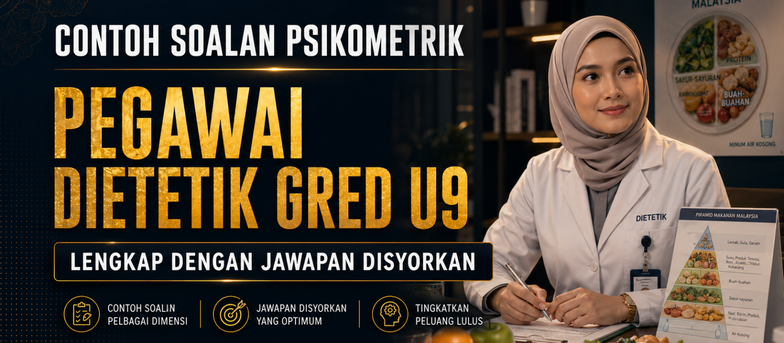 Contoh Soalan Psikometrik Pegawai Dietetik Gred U9 Lengkap Dengan Jawapan Disyorkan