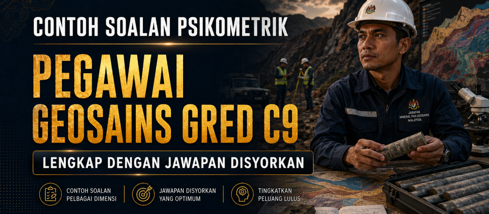 Contoh Soalan Psikometrik Pegawai Geosains Gred C9 Lengkap Dengan Jawapan Disyorkan