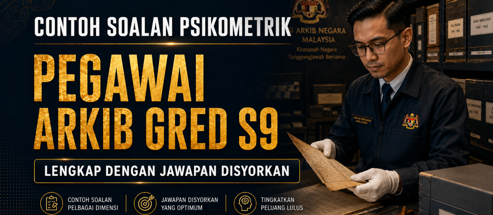 Contoh Soalan Psikometrik Pegawai Arkib Gred S9 Lengkap Dengan Jawapan Disyorkan
