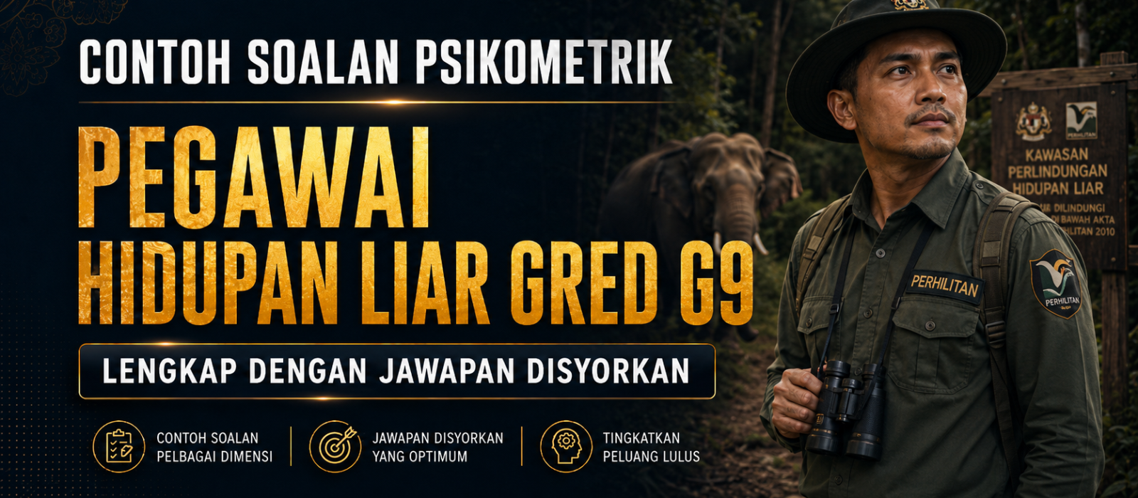 Contoh Soalan Psikometrik Pegawai Hidupan Liar Gred G9 Lengkap Dengan Jawapan Disyorkan