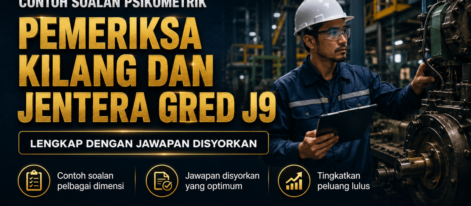 Contoh Soalan Psikometrik Pemeriksa Kilang Dan Jentera Gred J9 Lengkap Dengan Jawapan Disyorkan