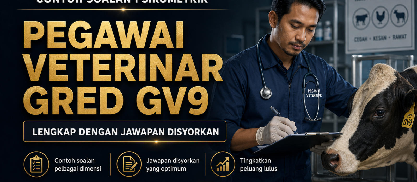 Contoh Soalan Psikometrik Pegawai Veterinar Gred GV9 Lengkap Dengan Jawapan Disyorkan