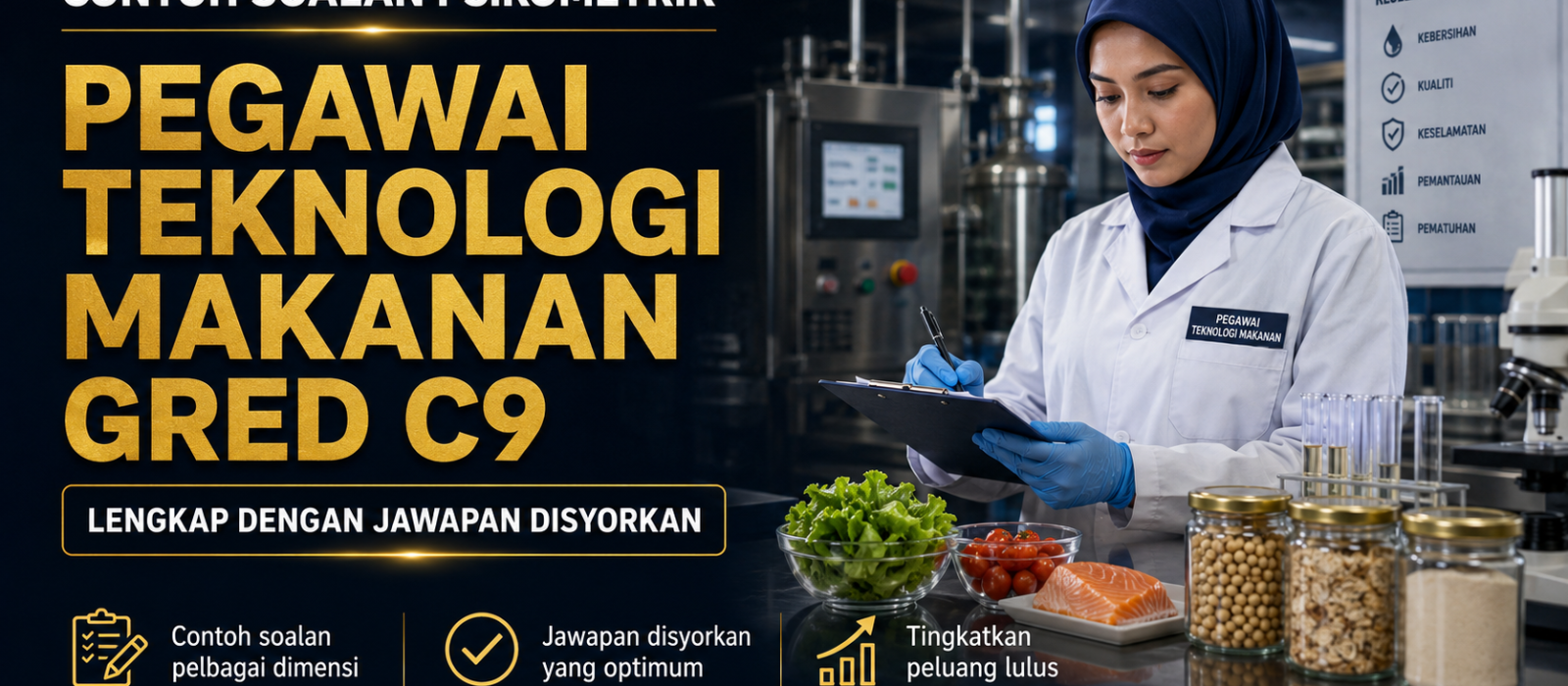 Contoh Soalan Psikometrik Pegawai Teknologi Makanan Gred C9 Lengkap Dengan Jawapan Disyorkan