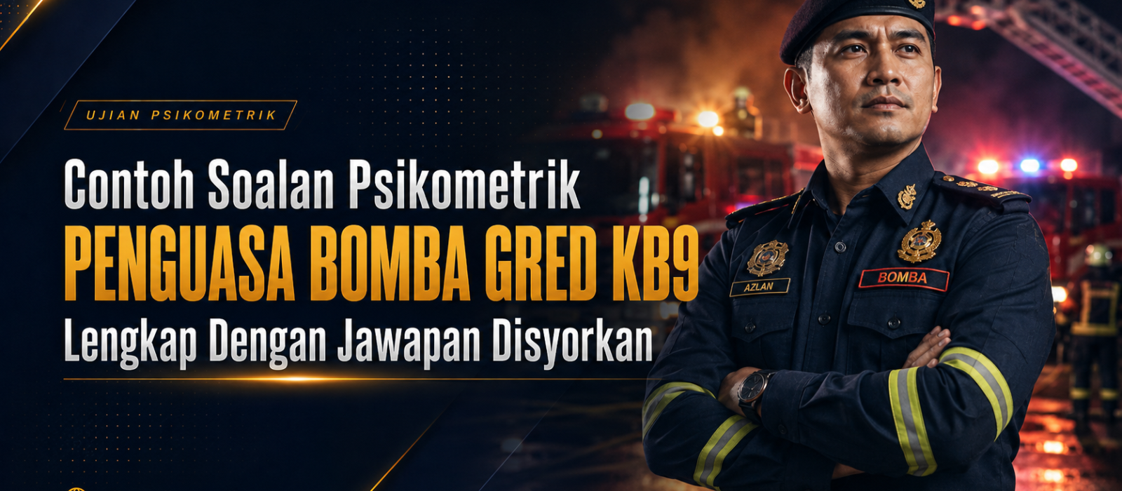 Contoh Soalan Psikometrik Penguasa Bomba Gred KB9 Lengkap Dengan Jawapan Disyorkan