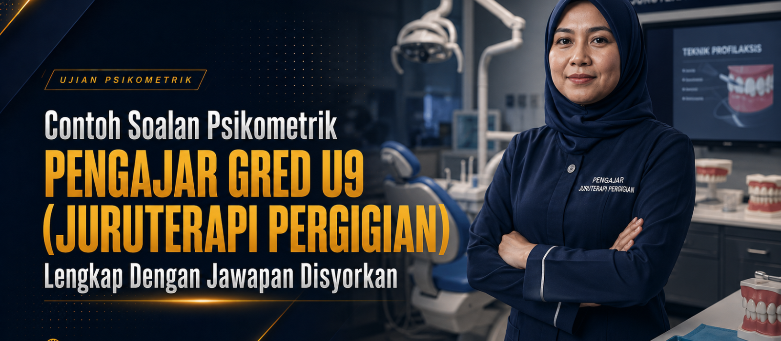 Contoh Soalan Psikometrik Pengajar Gred U9 (Juruterapi Pergigian) Lengkap Dengan Jawapan Disyorkan