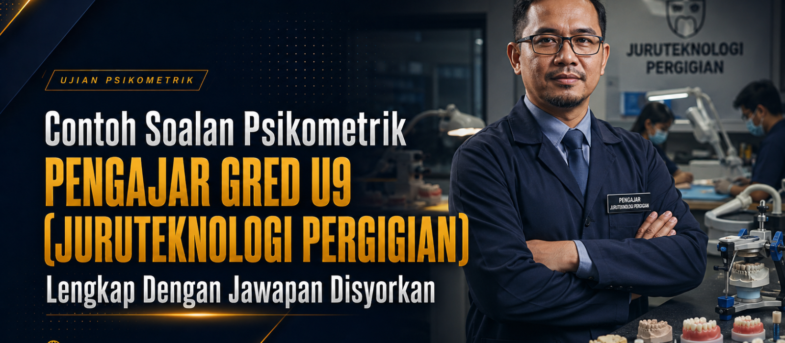 Contoh Soalan Psikometrik Pengajar Gred U9 (Juruteknologi Pergigian) Lengkap Dengan Jawapan Disyorkan