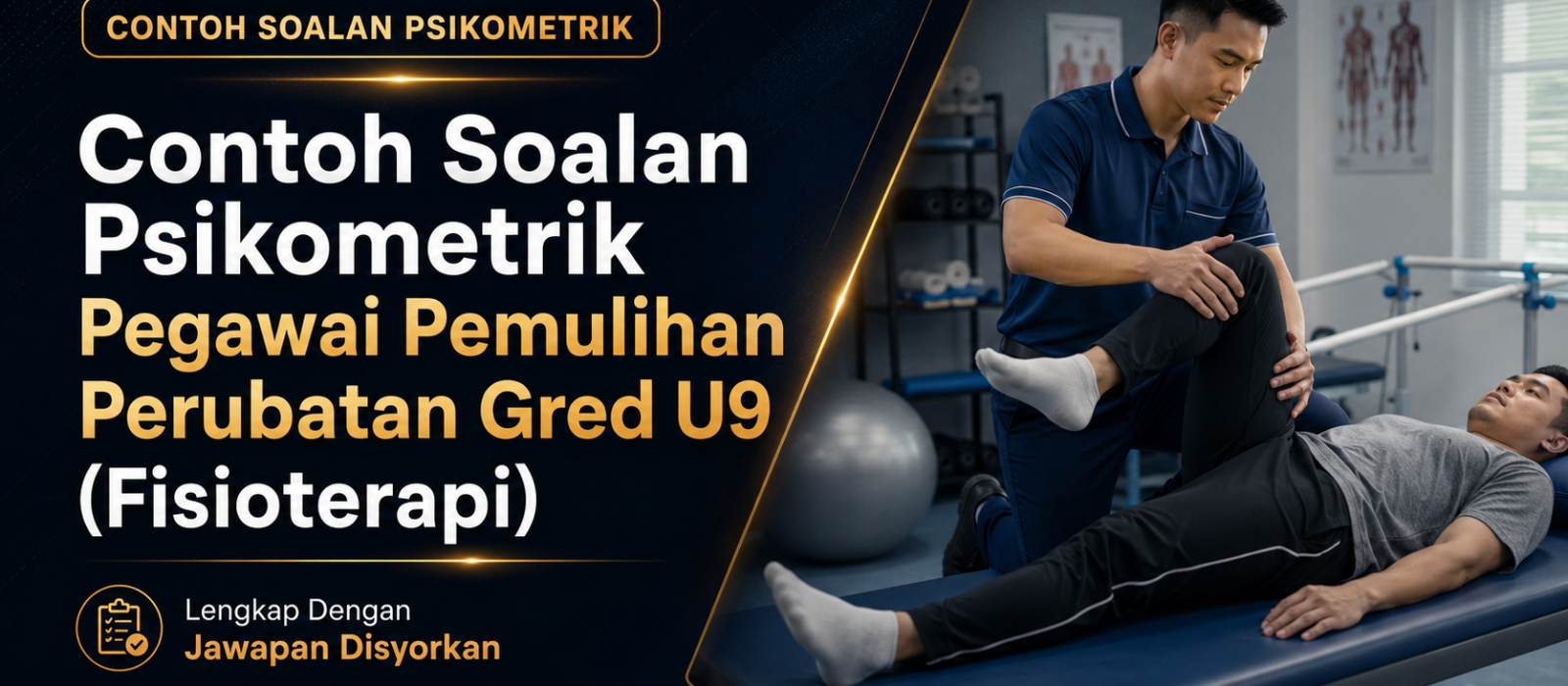 Contoh Soalan Psikometrik Pegawai Pemulihan Perubatan Gred U9 (Fisioterapi) Lengkap Dengan Jawapan Disyorkan