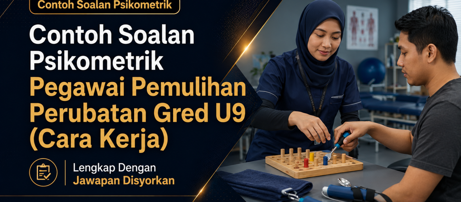 Contoh Soalan Psikometrik Pegawai Pemulihan Perubatan Gred U9 (Cara Kerja) Lengkap Dengan Jawapan Disyorkan