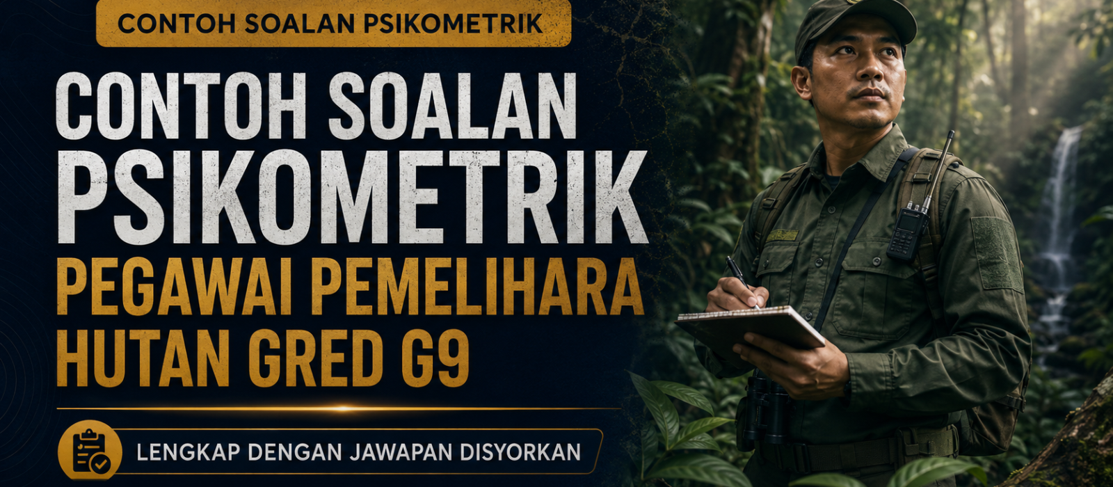 Contoh Soalan Psikometrik Pegawai Pemelihara Hutan Gred G9 Lengkap Dengan Jawapan Disyorkan