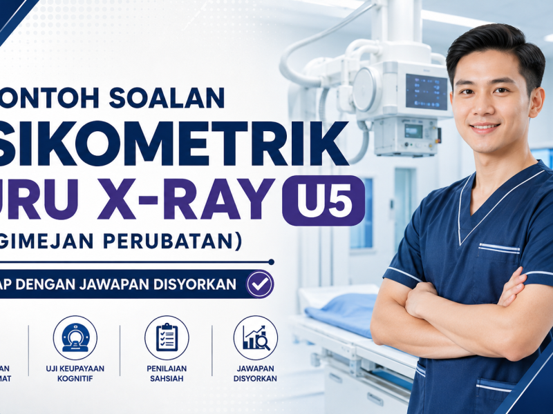 Contoh Soalan Psikometrik Juru X-Ray U5 (Pengimejan Perubatan) Lengkap Dengan Jawapan Disyorkan