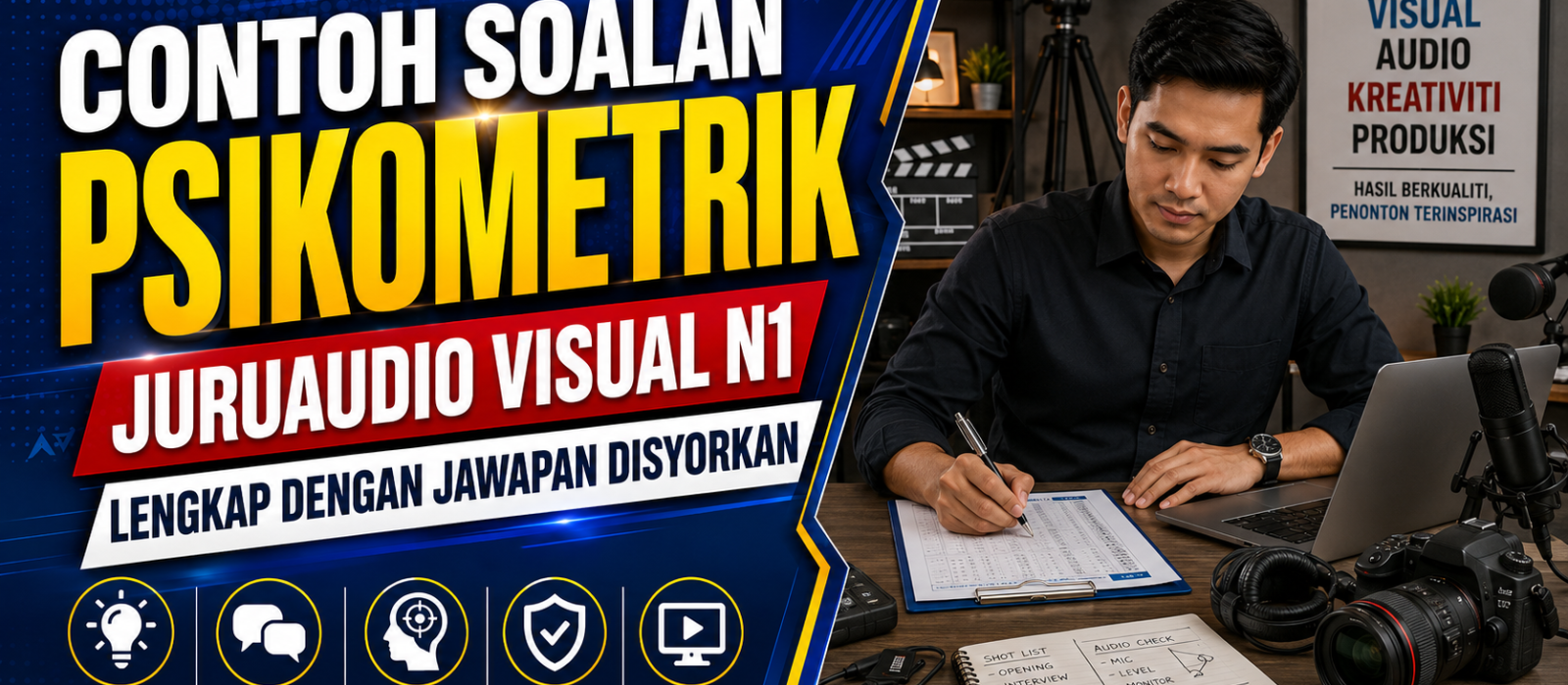 Contoh Soalan Psikometrik Juruaudio Visual N1 Lengkap Dengan Jawapan Disyorkan