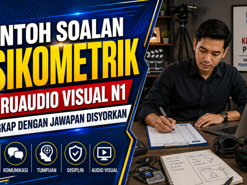 Contoh Soalan Psikometrik Juruaudio Visual N1 Lengkap Dengan Jawapan Disyorkan