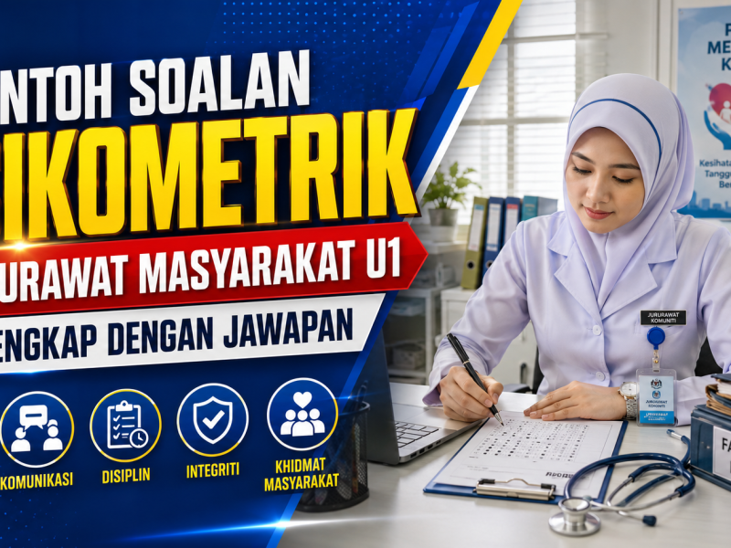Contoh Soalan Psikometrik Jururawat Masyarakat U1 Lengkap Dengan Jawapan Ideal