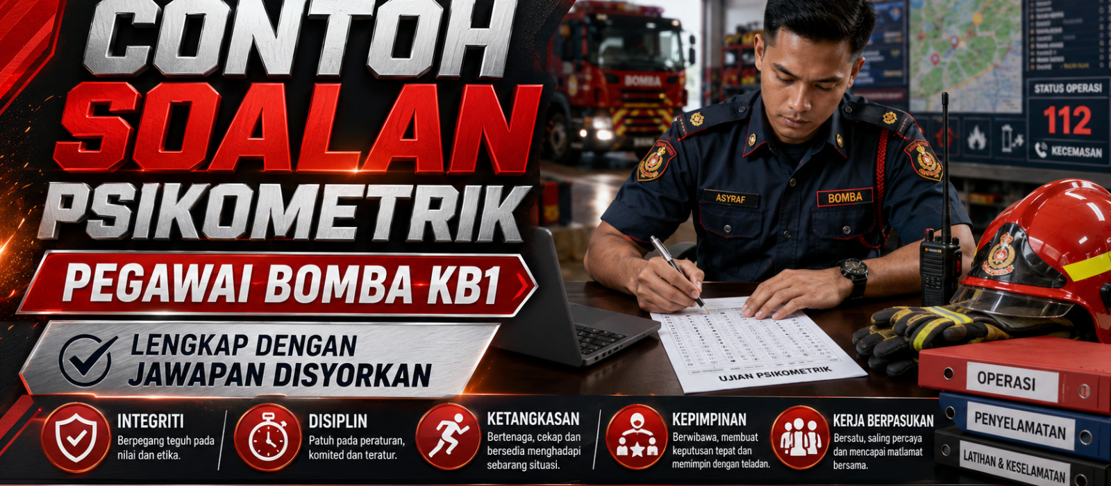 Contoh Soalan Psikometrik Pegawai Bomba KB1 Lengkap Dengan Jawapan Disyorkan